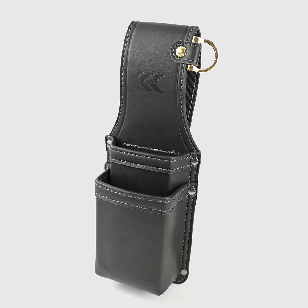フジ矢 黒金 LIGHT PU LEATHER SERIES 圧着2段ホルダー