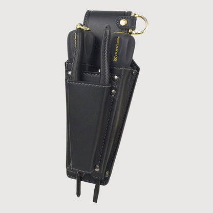フジ矢 黒金 LIGHT PU LEATHER SERIES ドライバーホルダー /ドライバーペンチホルダー