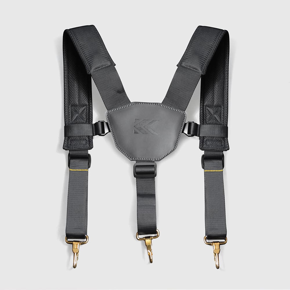 フジ矢 黒金 LIGHT PU LEATHER SERIES サスペンダー ASP