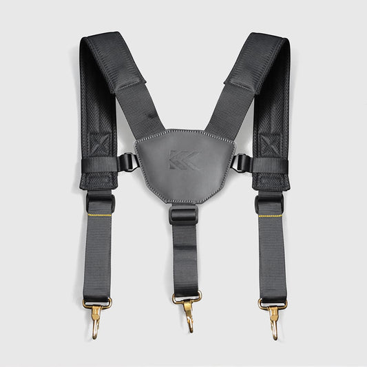 フジ矢 黒金 LIGHT PU LEATHER SERIES サスペンダー ASP