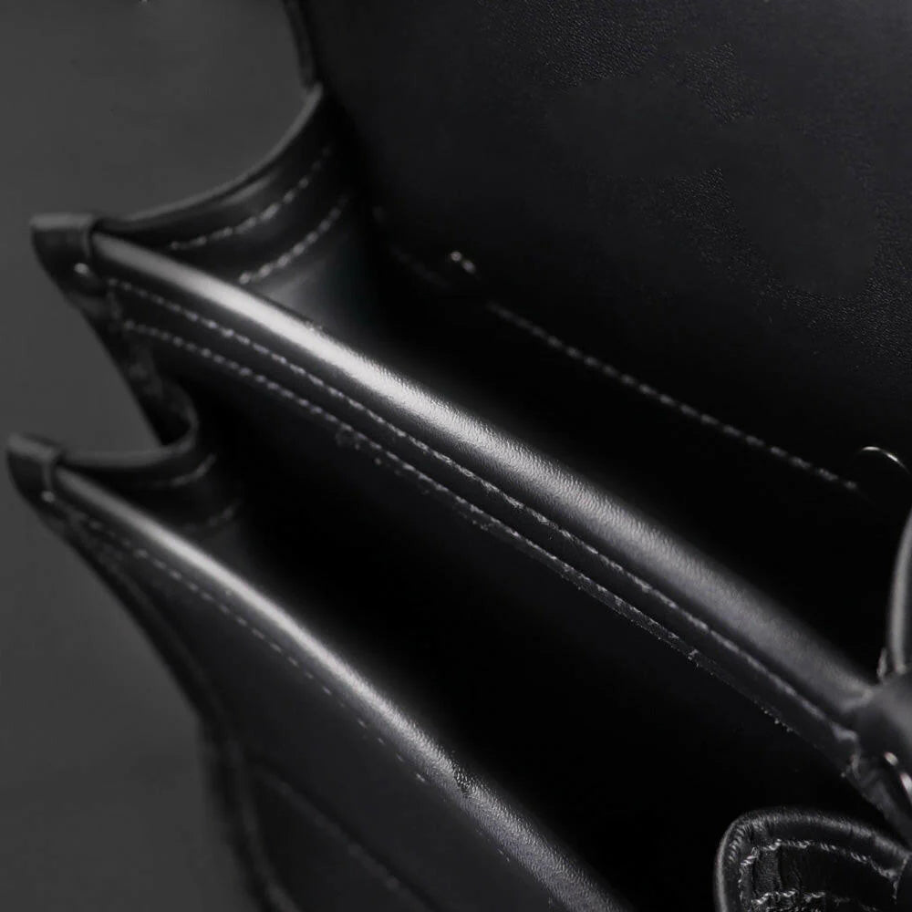 フジ矢 黒金 LIGHT PU LEATHER SERIES 腰袋 / 建築薄型腰袋