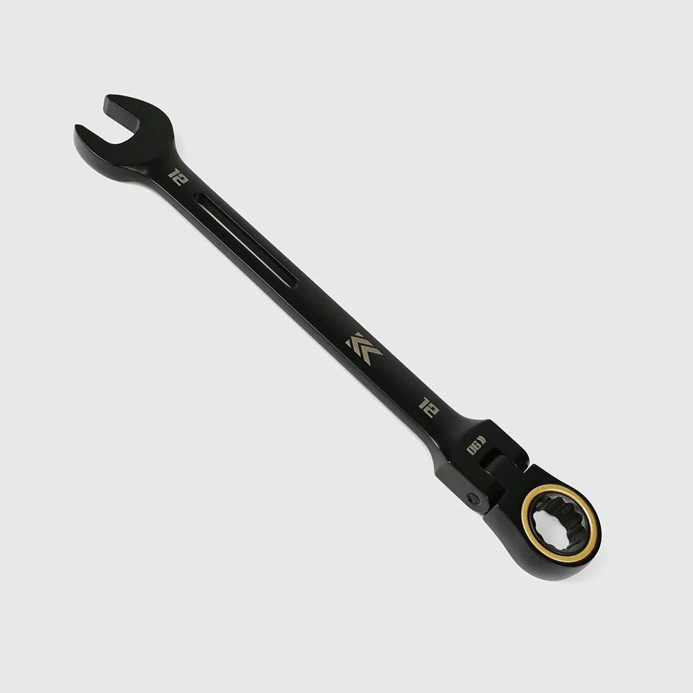 フジ矢 黒金 首振りコンビネーションラチェットレンチ CWL
