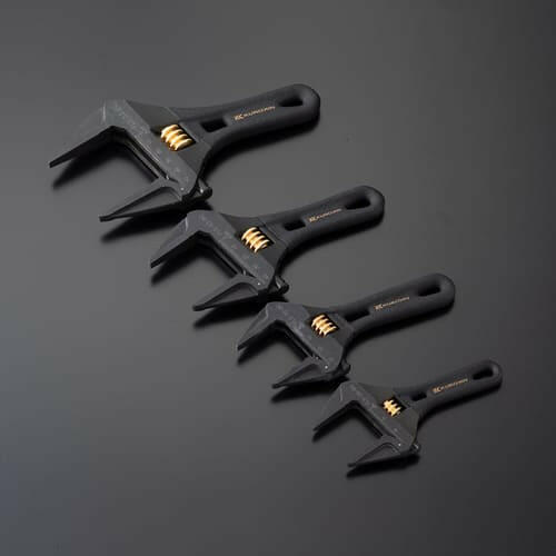 フジ矢 黒金 ライトショートモンキー（ギザ有り） FLS モンキーレンチ