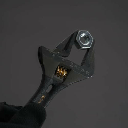 フジ矢 黒金 ライトショートモンキー（ギザ有り） FLS モンキーレンチ