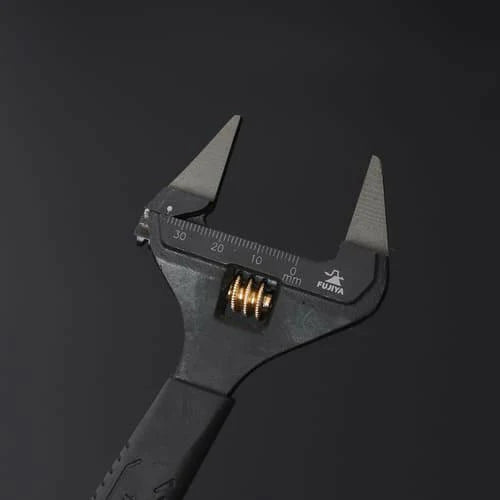 フジ矢 黒金 先薄モンキー グリップ付 FLT モンキーレンチ