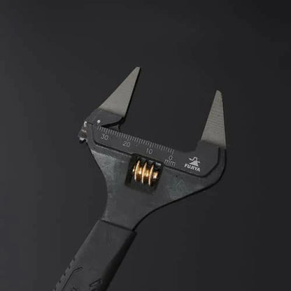 フジ矢 黒金 先薄モンキー グリップ付 FLT モンキーレンチ