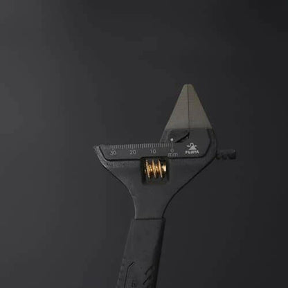 フジ矢 黒金 先薄モンキー グリップ付 FLT モンキーレンチ