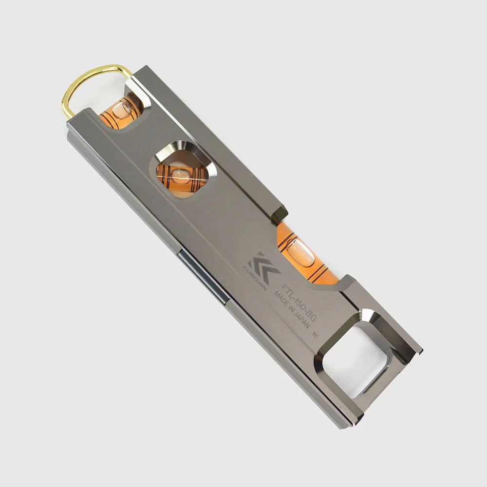 フジ矢 黒金 アルミ水平器 FTL 100mm 150mm 200mm