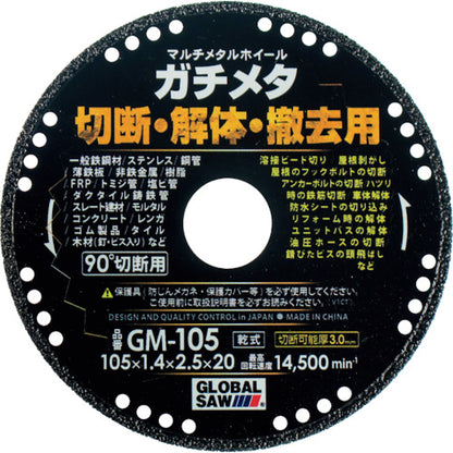 モトユキ グローバルソー ガチメタ マルチメタルホイール GMタイプ