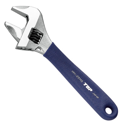 トップ工業 ガタ無しモンキレンチ ワークワイドグリップ付き HM-MG