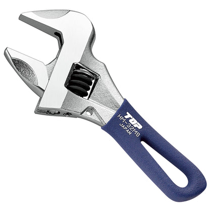 トップ工業 ガタ無しモンキレンチ ショートワークワイドグリップ付き HM-MS