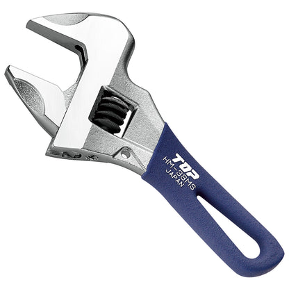 トップ工業 ガタ無しモンキレンチ ショートワークワイドグリップ付き HM-MS