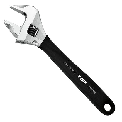 トップ工業 ガタ無しモンキレンチ ワークワイドグリップ付き HM-MG