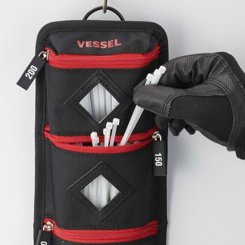 VESSEL ベッセル 結束バンドホルダー TCH-200 TCH-300 TCH-350 結束バンド収納 配線作業 盤内配線 ラック配線 CV線 腰ベルト 吸盤フック