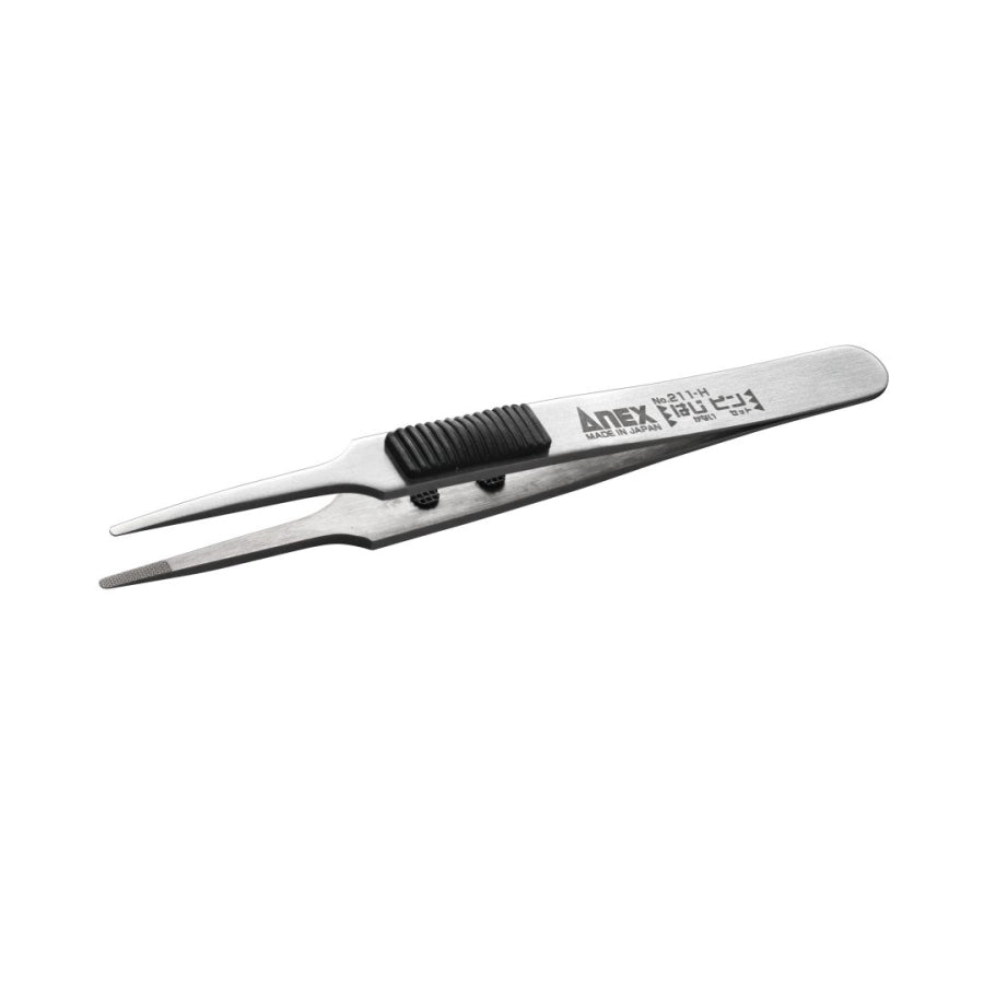 ANEX アネックス はじピン ラバーグリップ付 ステンレスピンセット 211
