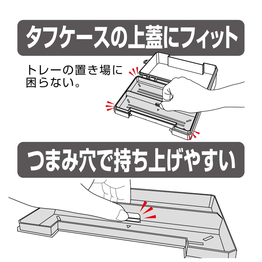 ANEX アネックス タフケース トレーセット 限定色 ATC-L1 ATC-L2 アースブルー アースグリーン スモークグレー 収納ケース 極厚3mm スタッキング対応 バックル付替対応 アネックス 兼古製作所