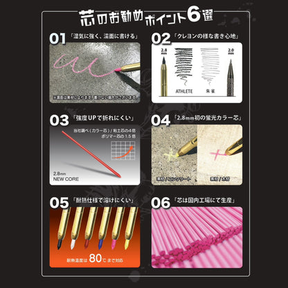 【予約商品】 祥碩堂 マーキングペンシル 2.8mm芯 MODEL ATHLETE シリーズ