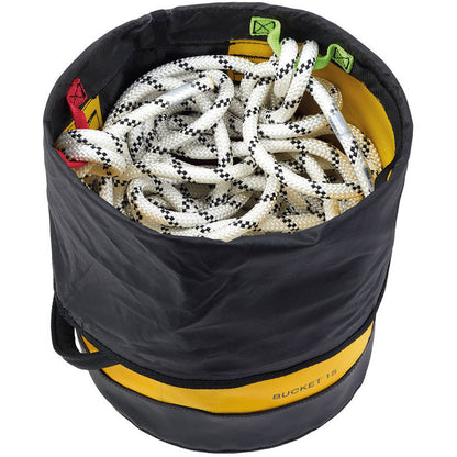 PETZL バックパック バケット 15 ロープ収納バッグ 15L Φ25×L30cm 最大使用荷重50kg TPU防水生地 S001AA00 S001BA00 S001CA00 ぺツル