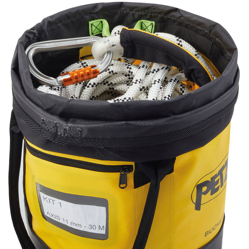 PETZL バックパック バケット 15 ロープ収納バッグ 15L Φ25×L30cm 最大使用荷重50kg TPU防水生地 S001AA00 S001BA00 S001CA00 ぺツル