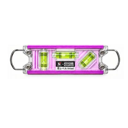 Bolaco ボラコ × EBISU エビス 鳶レベルPRO Limited 限定カラー 金 紫 緑 BE-TBPGO BE-TBPV BE-TBPGR 水平器 160mm マグネット付き V溝 蓄光 水平 垂直 45度 鉄骨工事
