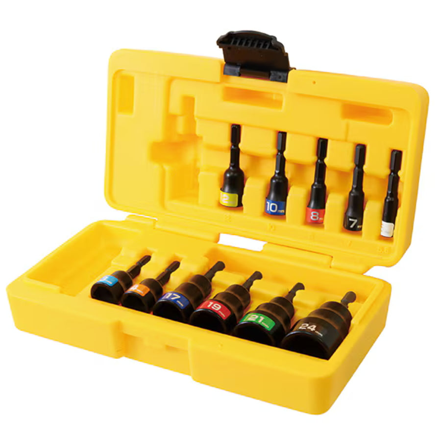 TOP × BOLACO 別注 スモーキーブラック ショートソケットセット 六角シャンク6.35mm EHS-H814HS EHS-H5524AS