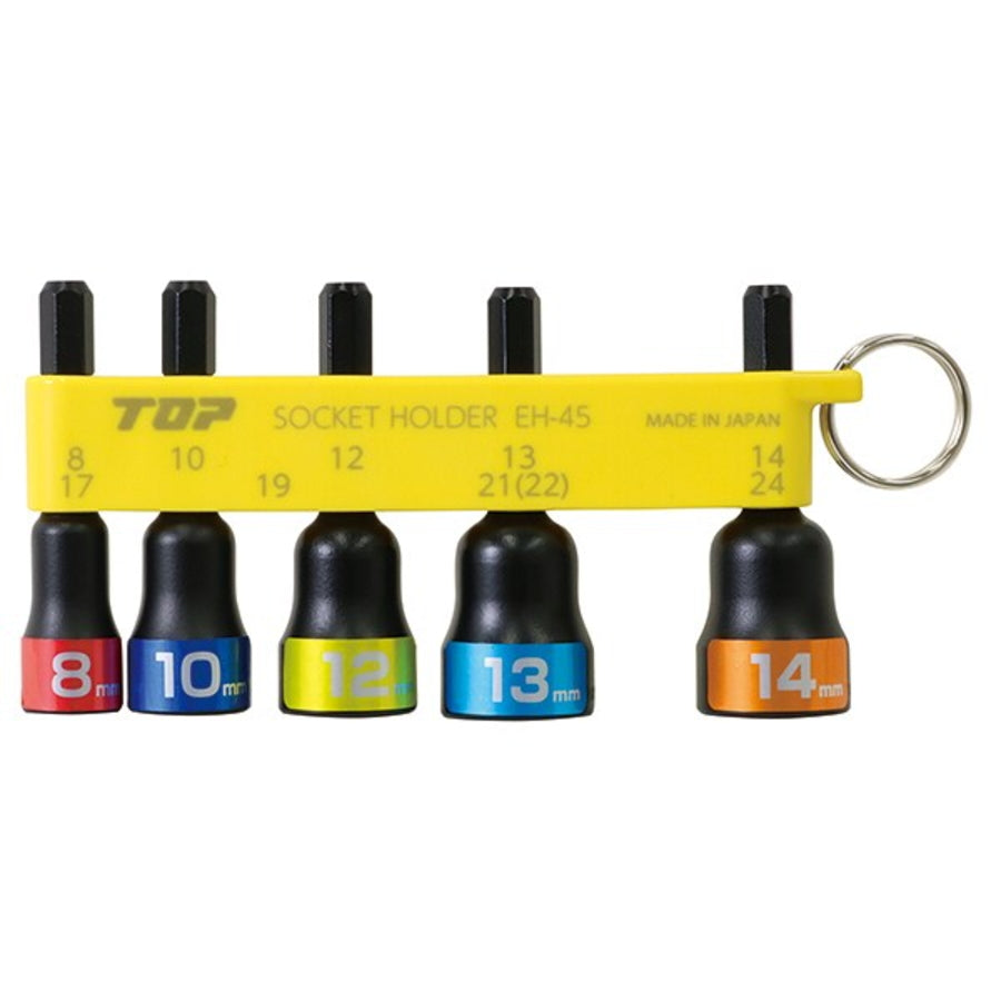 TOP × BOLACO 別注 スモーキーブラック ショートソケットセット 六角シャンク6.35mm EHS-H814HS EHS-H5524AS