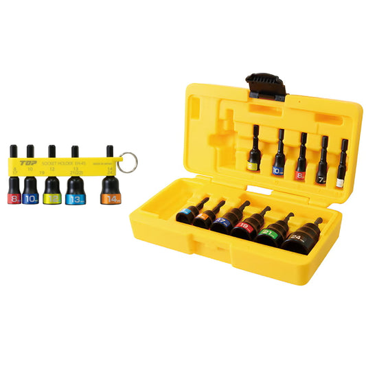 TOP × BOLACO 別注 スモーキーブラック ショートソケットセット 六角シャンク6.35mm EHS-H814HS EHS-H5524AS