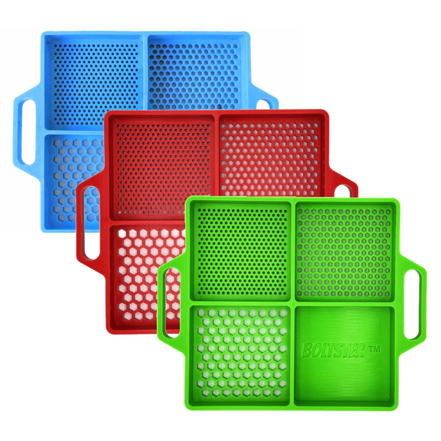 BOLTSTER ボルトスター BTS-100003 フレキシブル オーガナイジングトレイ｜M4〜M24対応｜側壁35mm｜耐熱260℃｜特殊高強度シリコン｜全3色