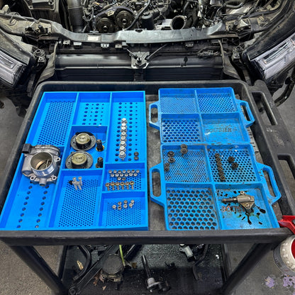 BOLTSTER ボルトスター BTS-300002 トップボックス ツールトレイ｜M3〜M17対応｜5種穴サイズ｜側壁41mm｜耐熱260℃｜特殊高強度シリコン｜全3色