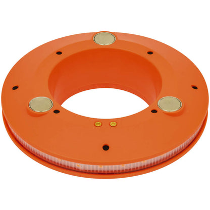 日動工業 電波式LED警告灯 パノラマリング CLGF-CH-OR｜充電式・屋外IPX5・最大8台同期リレー点灯