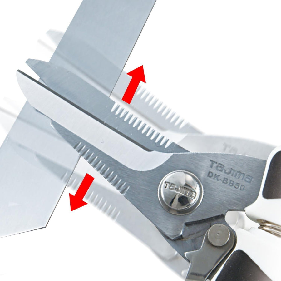 【予約商品】 タジマ TAJIMA バリットケーブル DK-BB50CP26 限定色 レッド ブルー 電設工具 ケーブルカッター VVF VCT対応 ギザ刃 バリ取り ワンタッチロック