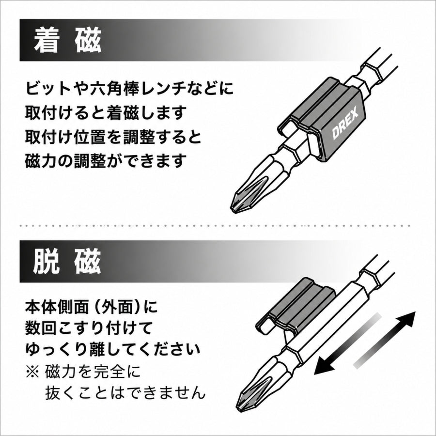DREX ディーレックス マルチマグ Sサイズ Lサイズ DR-MGS DR-MGL 超強力ネオジウム磁石 着磁 脱磁