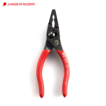 IPS PLIERS ダイヤモンドバイスミニ DVM-135 プライヤー 135mm 2段階調整 最大口開き15mm 黒染め 精密作業 配線作業 ホビー IPSプライヤー
