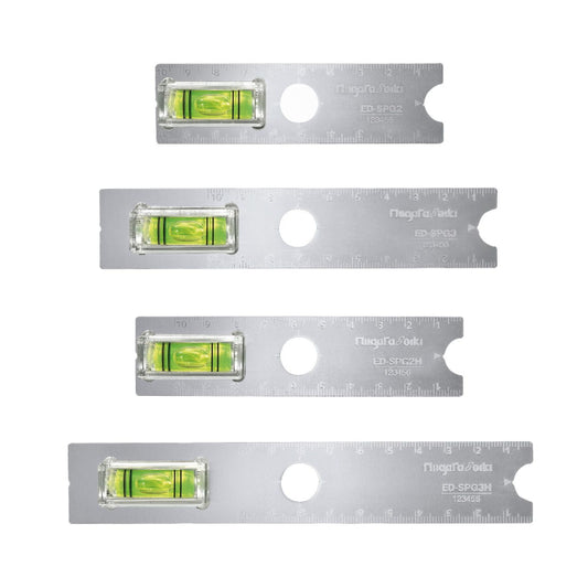 【4月発売分予約】 SK 新潟精機 電工ケガキゲージ 奮迅 FUNJIN ED-SPG2 ED-SPG3 ED-SPG2H ED-SPG3H コンセントケガキ Sプレート対応 極薄3mm 水平器付 電設工事