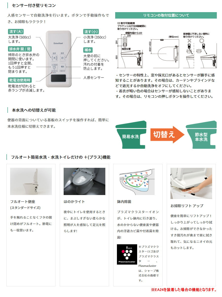 ダイワ化成 フルオート簡易水洗トイレ（GRACE）FGR11 簡易水栓便器 タンクレス