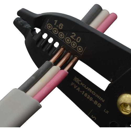 フジ矢 黒金 電工VAストリッパー FVA-1630-BG
