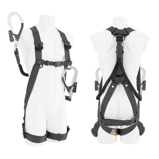 タジマ フルハーネス 2点セット ハーネスGS 蛇腹 L2 ダブルセット 赤 / 白 / 黒