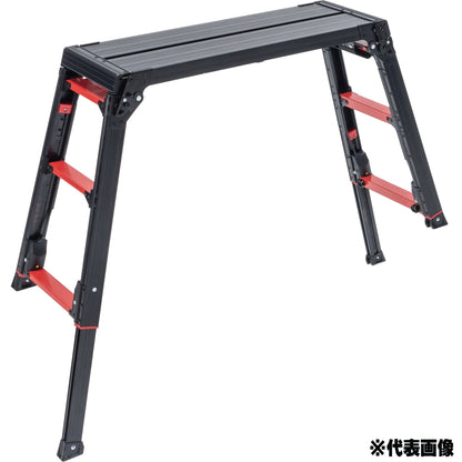 アルインコ 上部操作式伸縮脚付足場台 GUX-710X 天板ワイド GUX-1014WX
