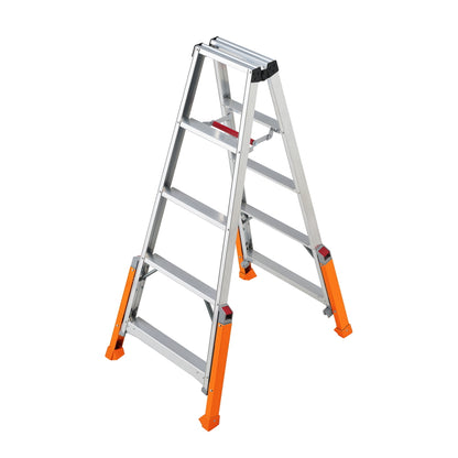 【2026年3月新作予約】 長谷川工業 アウトリガー型脚立 ハチ型 RLH 転倒防止 安定性向上 ワンタッチバー