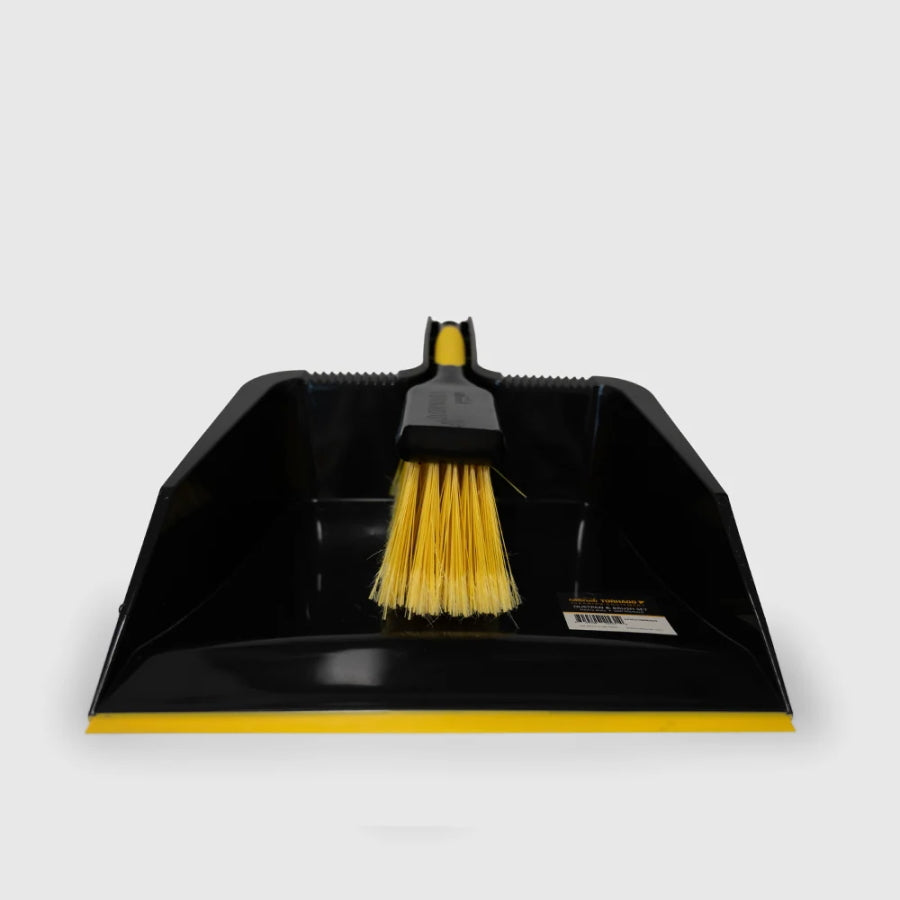 Hillbrush ヒルブラシ トルネード ダストパン＆ブラシセット DPSET/TORNADO ちりとり ハンドブラシ 屋内屋外 砂利 落ち葉 泥 掃除用具
