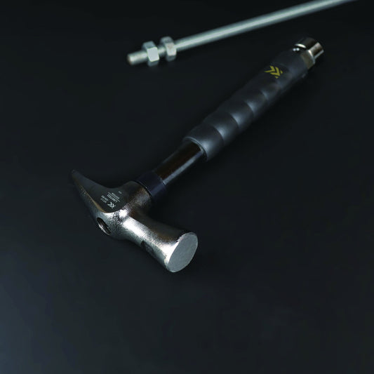 【パートナーショップ限定販売品】 フジ矢 黒金 電工貫通ハンマー HT17-220-BG 電工ハンマー