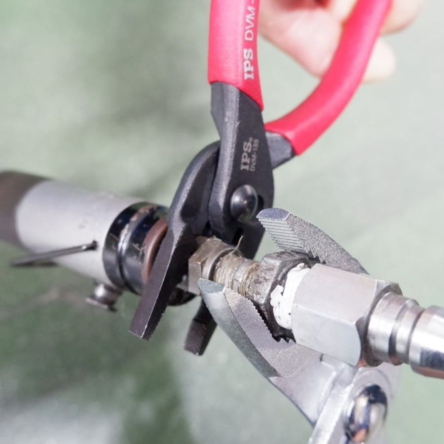 IPS PLIERS ダイヤモンドバイスミニ DVM-135 プライヤー 135mm 2段階調整 最大口開き15mm 黒染め 精密作業 配線作業 ホビー IPSプライヤー