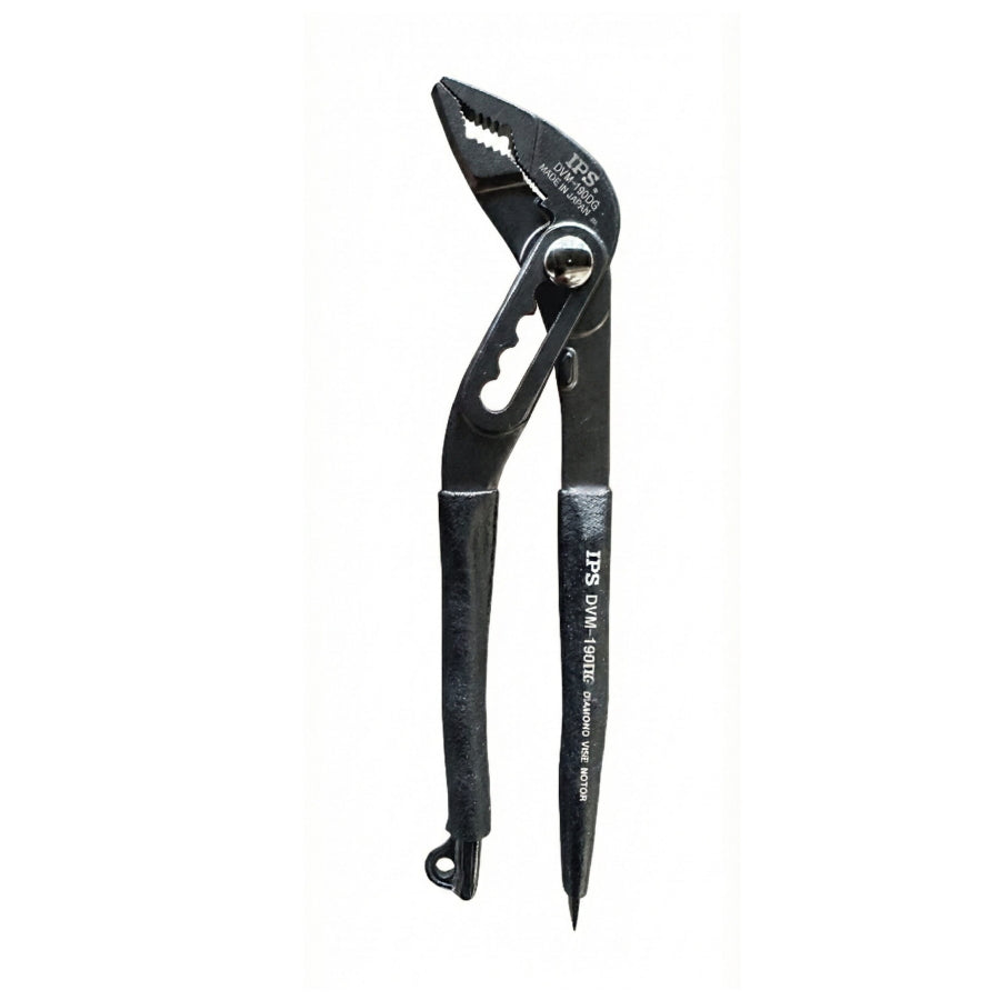 IPS PLIERS ダイヤモンドバイスモータ DVM-190DG プライヤー 193mm 5段階調整 最大口開き45mm 軟線切断対応 2.0mm 3点保持 アヤメ形状 IPSプライヤー
