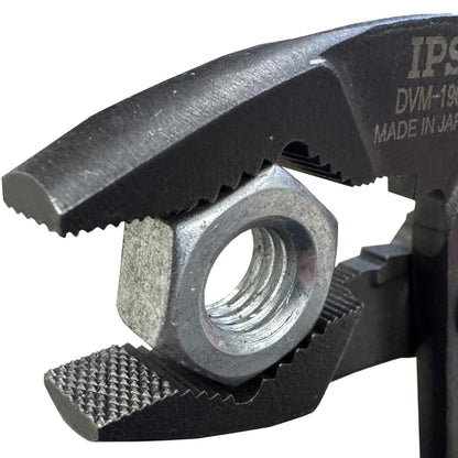 IPS PLIERS ダイヤモンドバイスモータ DVM-190DG プライヤー 193mm 5段階調整 最大口開き45mm 軟線切断対応 2.0mm 3点保持 アヤメ形状 IPSプライヤー