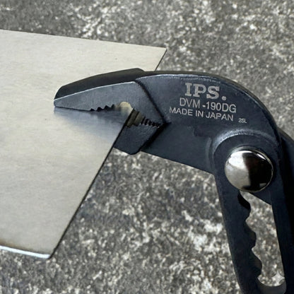 IPS PLIERS ダイヤモンドバイスモータ DVM-190G 193mm 最大口開き45mm 5段階調整 3点保持 アヤメ形状 ワイヤーカット 配線修理 自動車整備