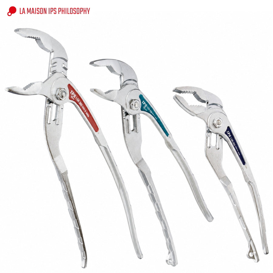 IPS PLIERS 軽プラモンスターG LGR-200 LGR-250 LGR-300 軽量溝付きウォータポンププライヤ 200mm 250mm 300mm