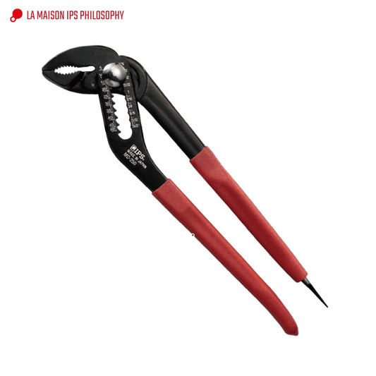 IPS PLIERS マルチウォータ MD-250G 250mm カチオン仕様 ドライバー付き 最大口開き48mm 電設 空調 配管 水道 ガス エアー 継ぎ手