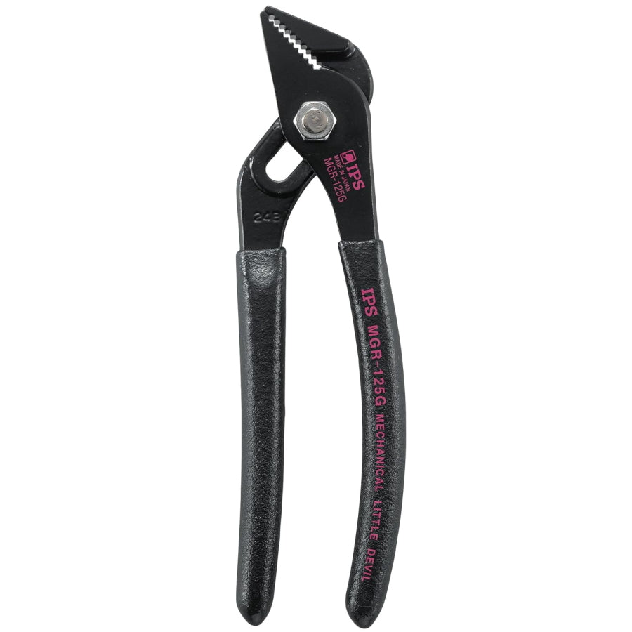 IPS PLIERS メカニカル リトル デビル MGR-125G プライヤー 130mm 4段階調整 最大口開き16mm 軽量70g 狭所作業 ネジ締め 配線作業 IPSプライヤー