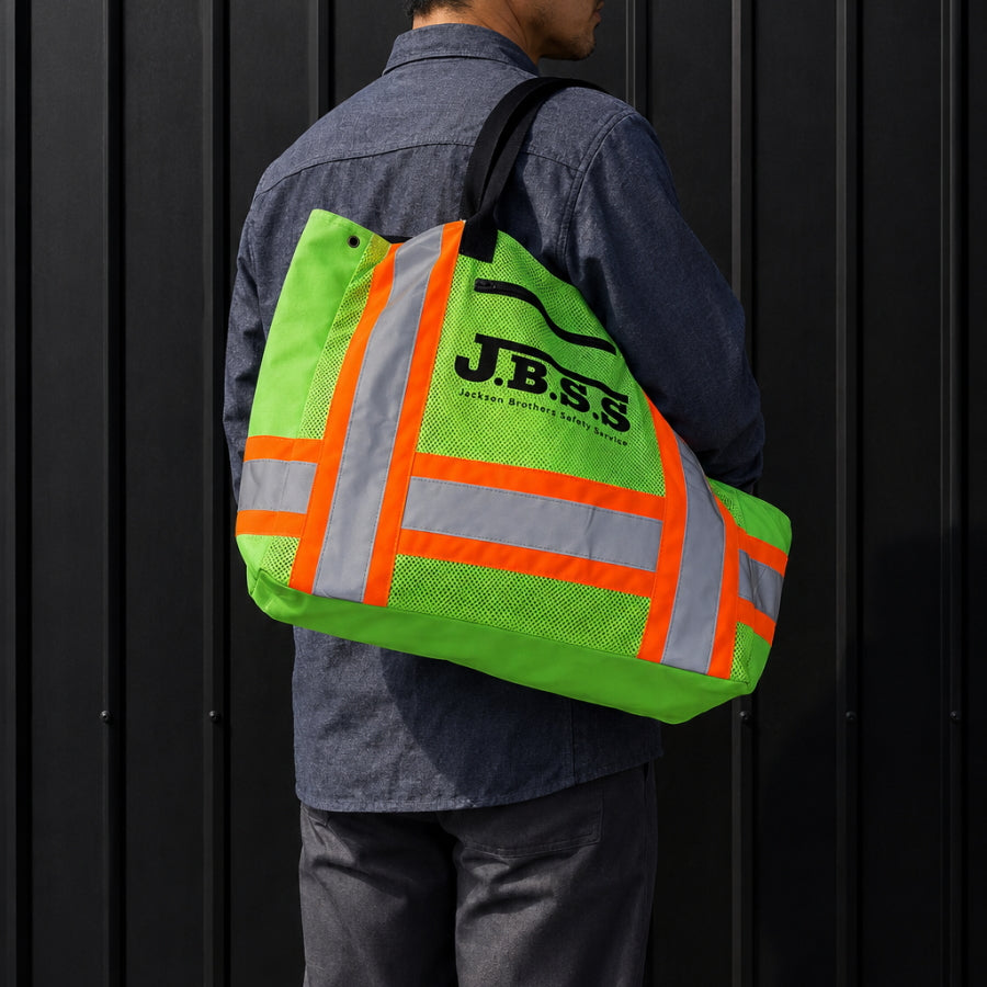 J.B.S.S Hi-Vis ハードハットバッグ 24L JB-TOT ヘルメットバッグ ワークバッグ トートバッグ リフレクター 蛍光カラー