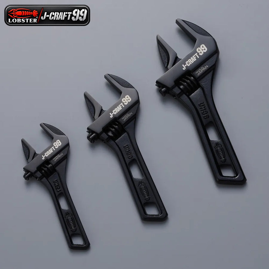 LOBSTER ロブテックス J-CRAFT99 ハイブリッドモンキレンチ ショート JBUM24S JBUM30S JBUM36S 薄型 軽量 口開き0～24mm 0～30mm 0～36mm モンキーレンチ